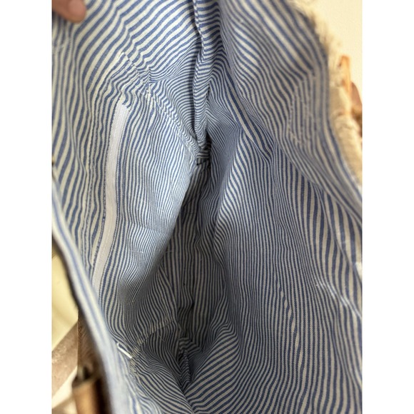 Rustic Rugged British Flag Bag Tote Distressed Leather Cotton Thick Punk London - Picture 9 of 10